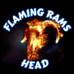 Flaming Rams Head