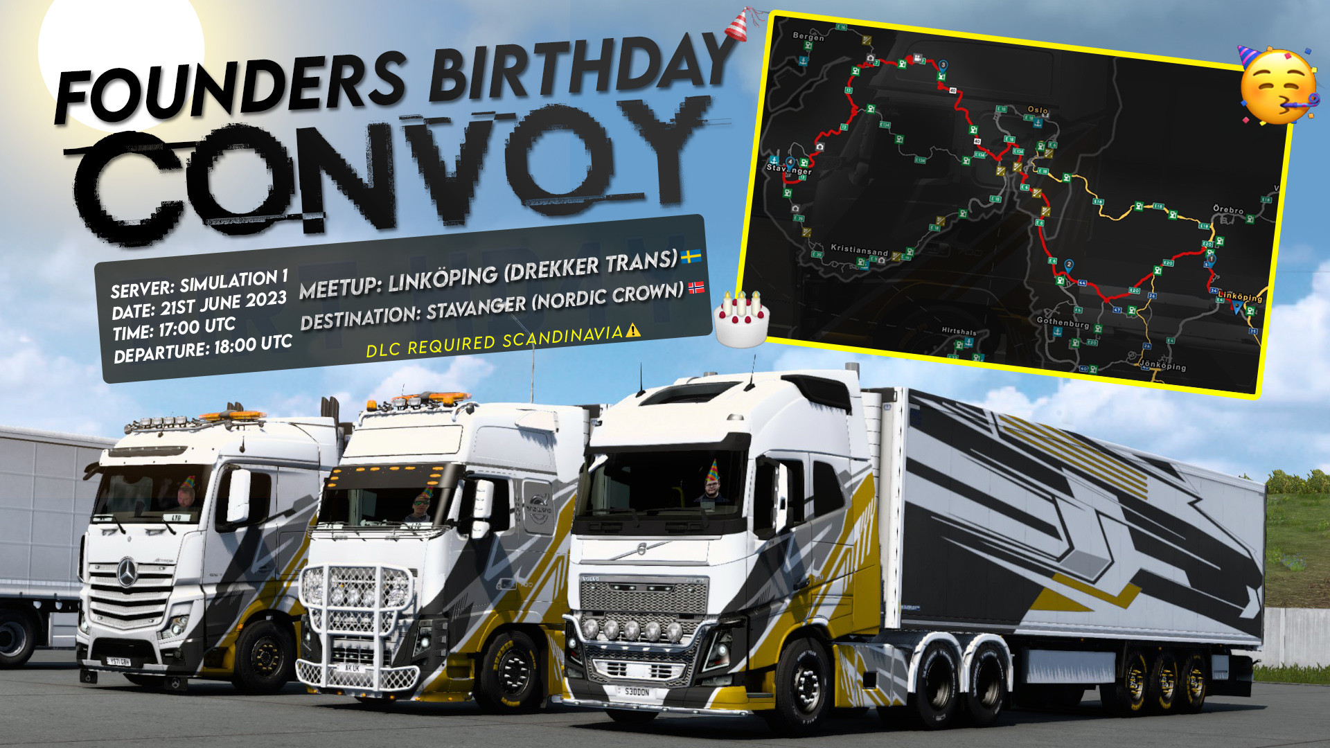 A&R Transport LTD | Founder Birthday Convoy | — Event — TruckersMP