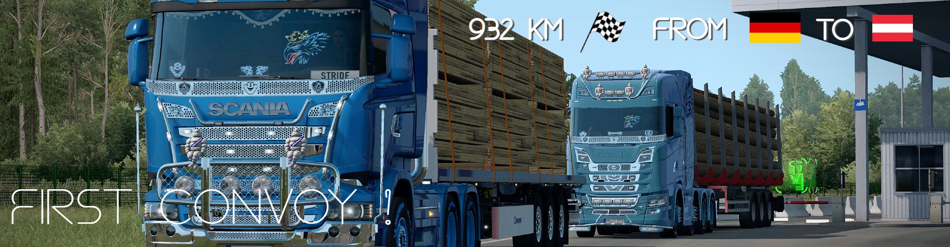 The First Convoy In Stride Haulage !