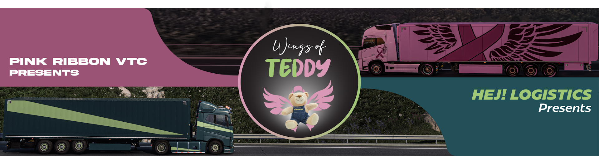 Pink Ribbon VTC x Hej! Logistics - Wings of Teddy