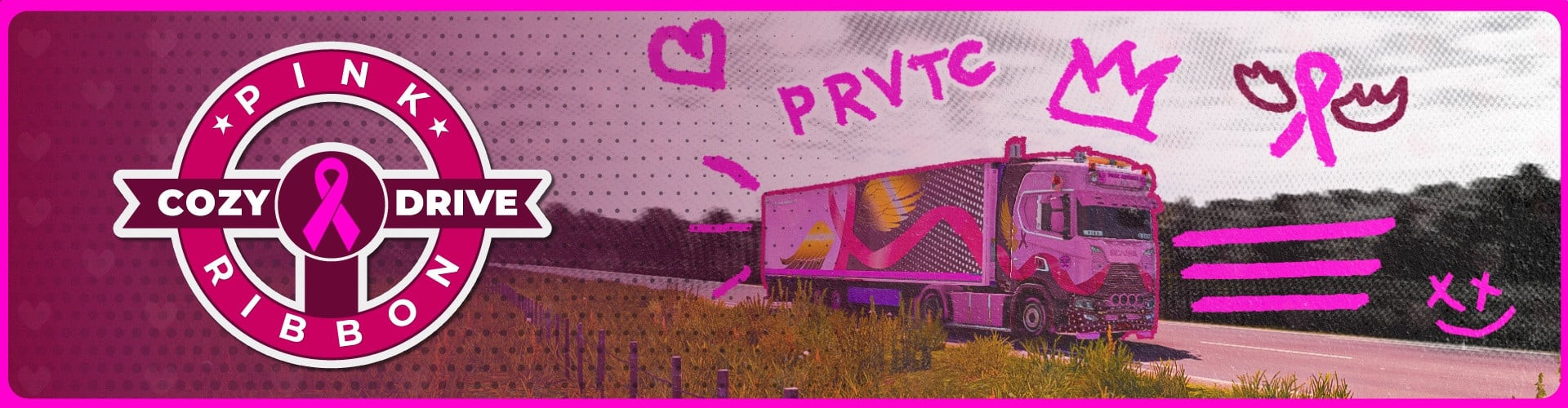 A Cozy Drive in January with Pink Ribbon VTC