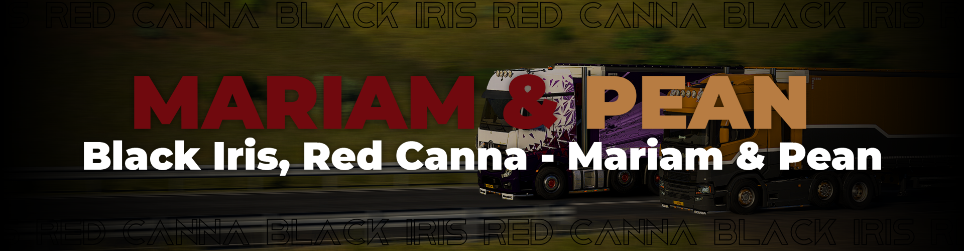 Black Iris, Red Canna - Mariam & Pean
