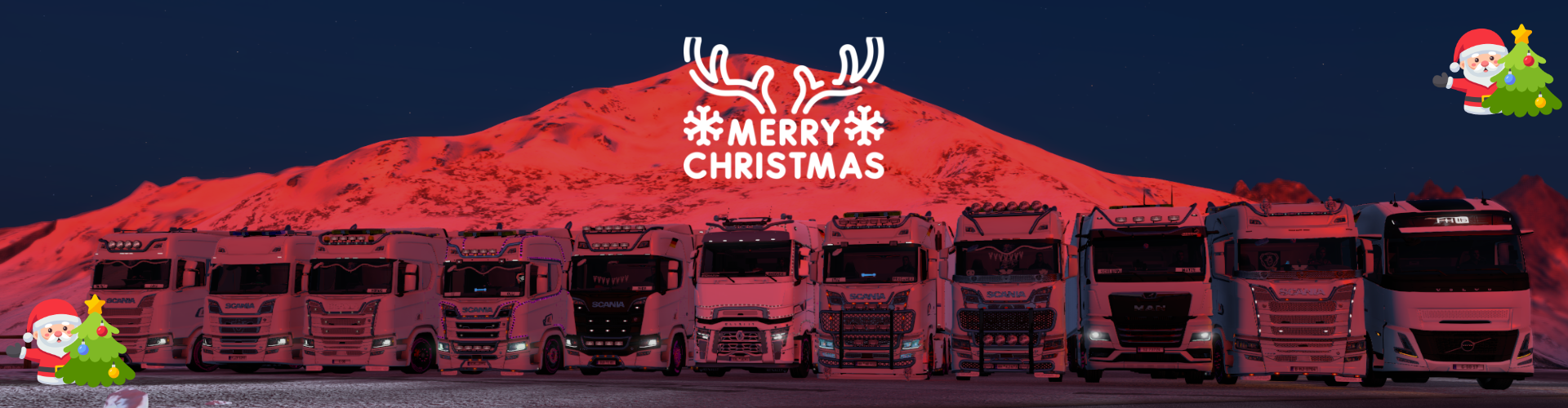 Nikolaus Convoy der Schlüppi Transporte