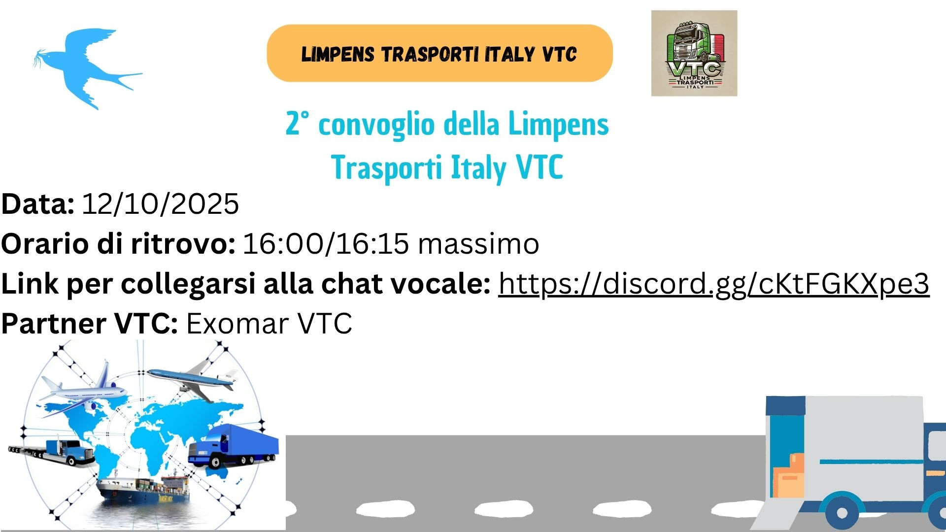 2°  Convoglio aziendale della Limpens Trasporti Italy VTC
