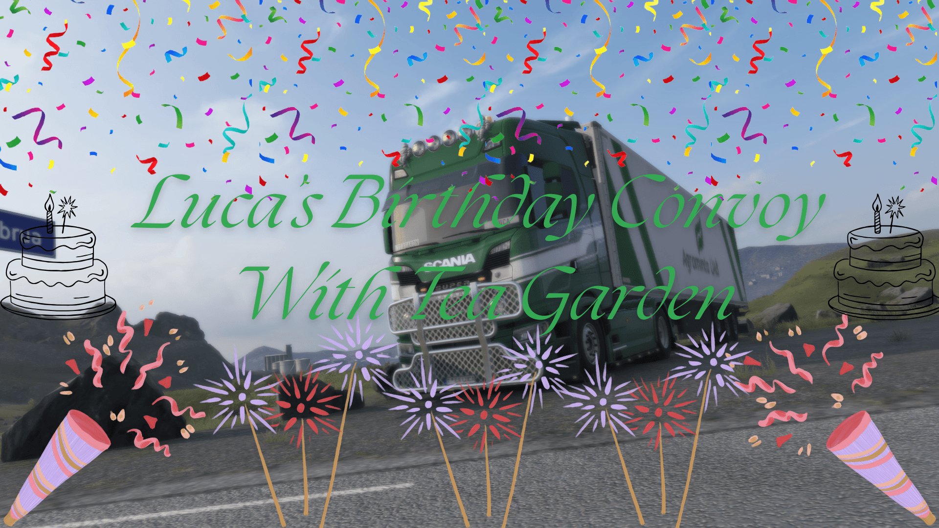 🎉 Luca's Birthday Convoy With Tea Garden 🎉