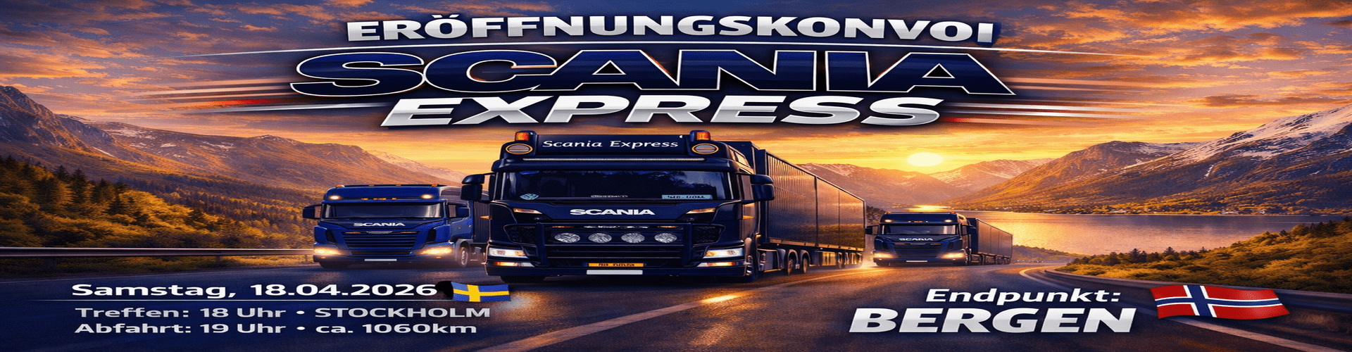 ERÖFFNUNGSKONVOI SCANIA EXPRESS