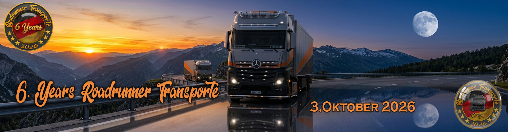 6 Years Roadrunner Transporte Birthday Convoy