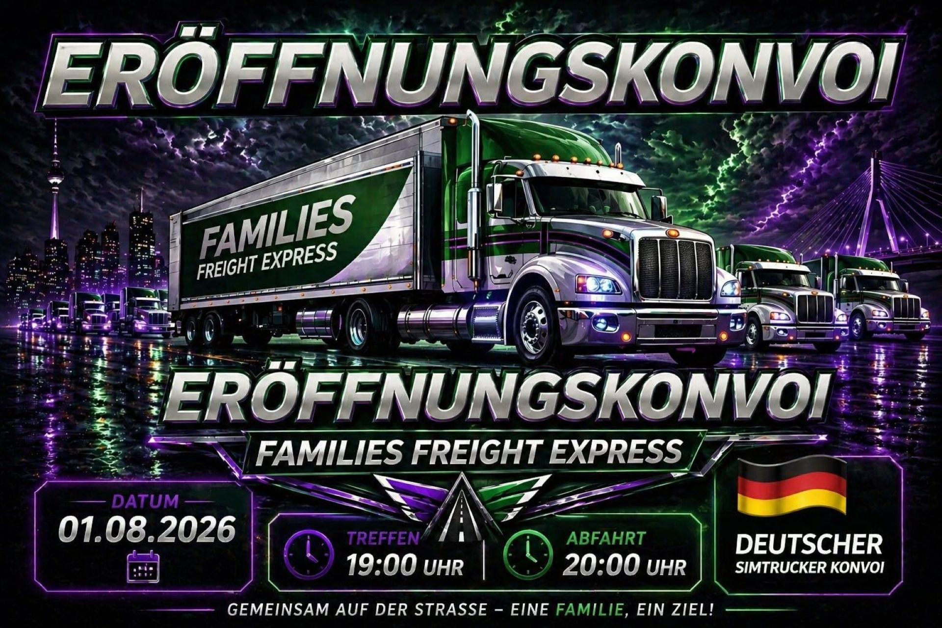 Families Freight Express Eröffnungs-Konvoi