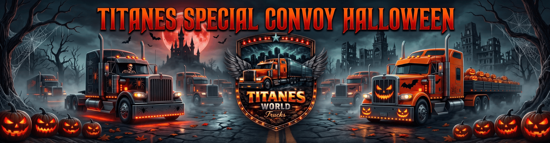 Banner de Titanes Special Convoy Halloween