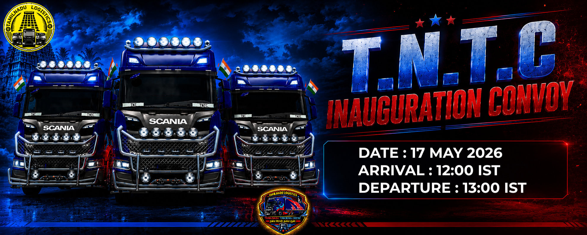 TAMILNADU TRUCKING CREW INAUGURATION CONVEY