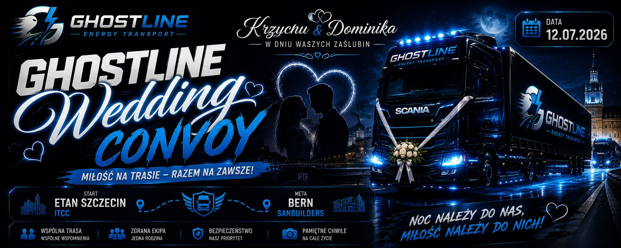 GHOSTLINE WEDDING CONVOY