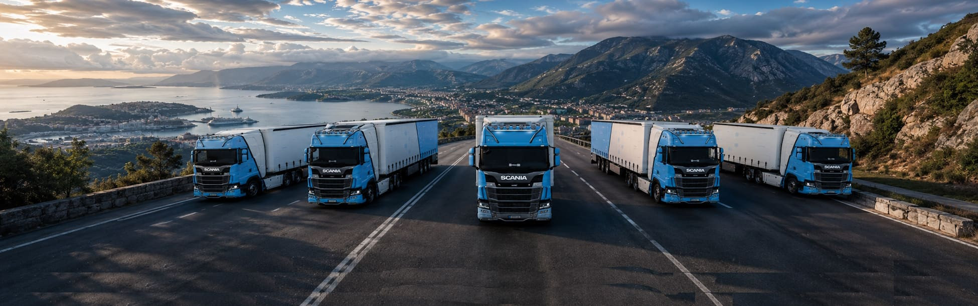 North Europe Truck Convoy