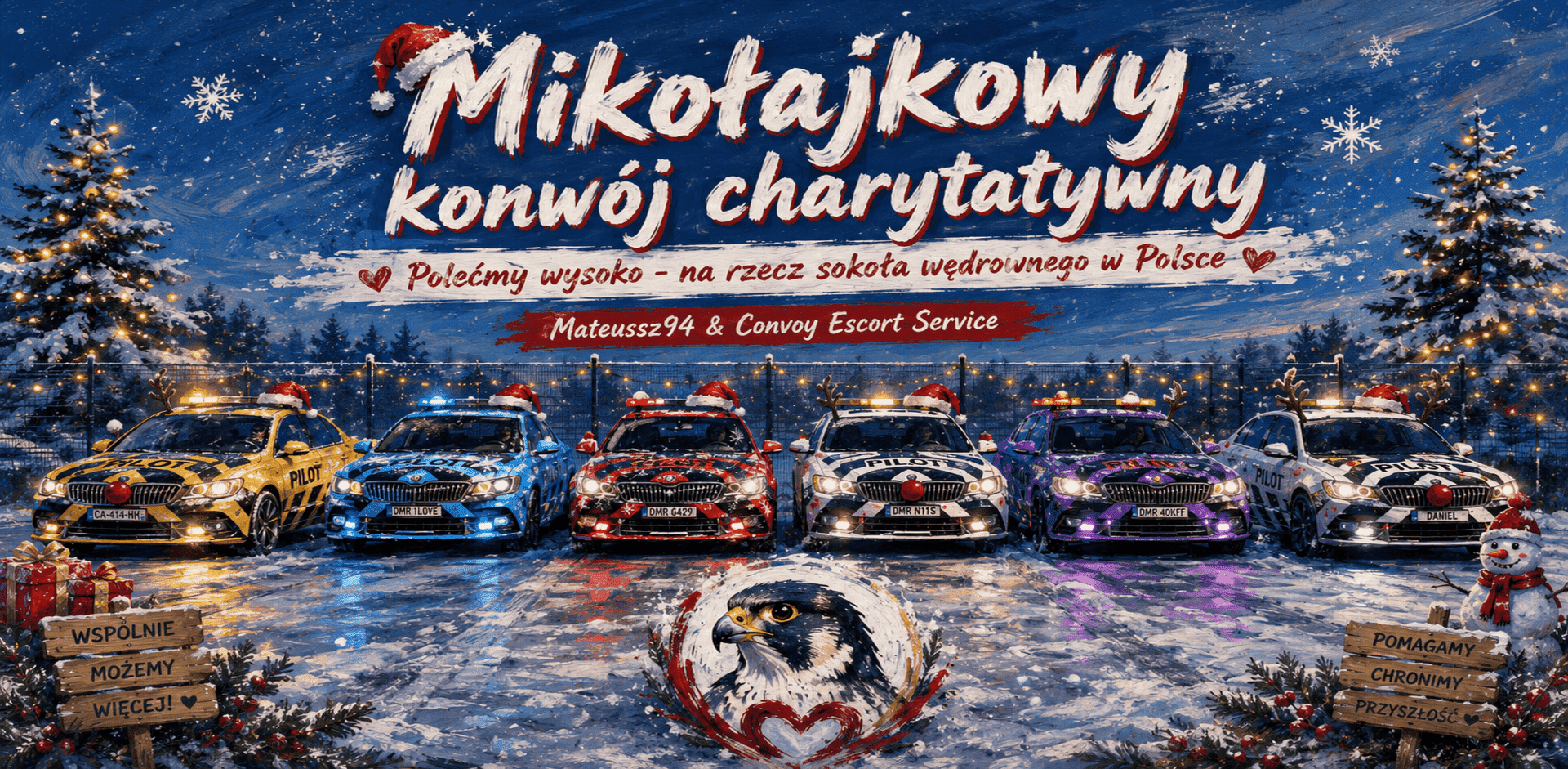 Mikołajkowy Konwój Charytatywny wraz z Mateuszem94  & CES