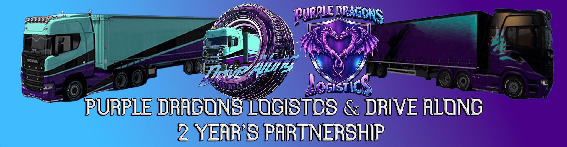 Purple Dragons Logistics X DriveAlong 2 Year Partnership Convoy