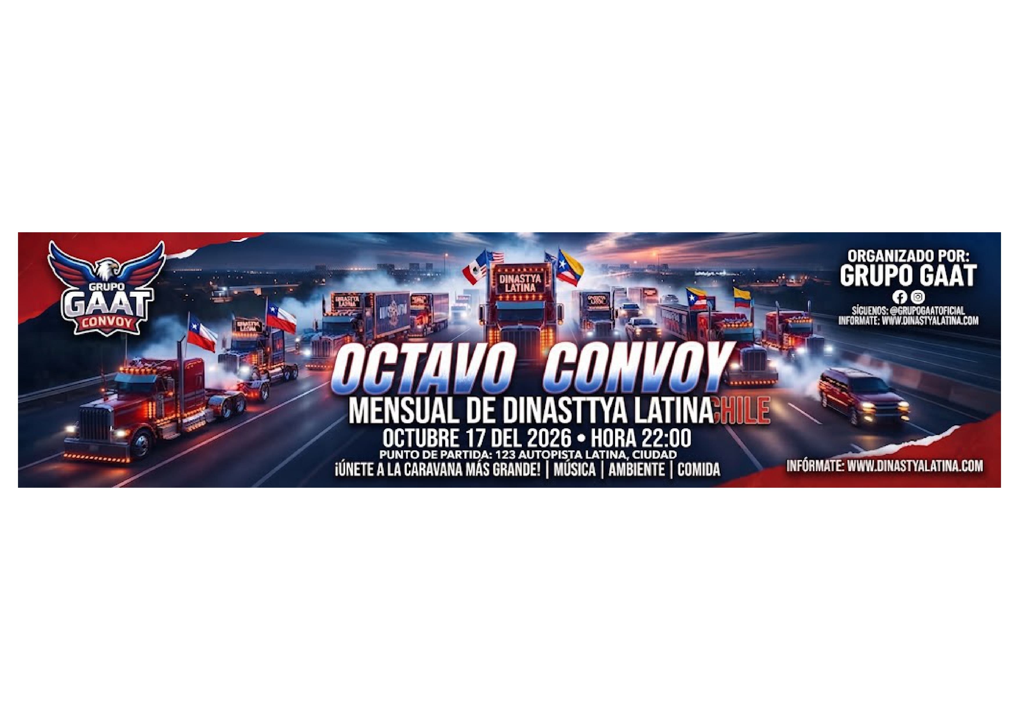 Banner de OCTAVO CONVOY MENSUAL DINASTYA LATINA