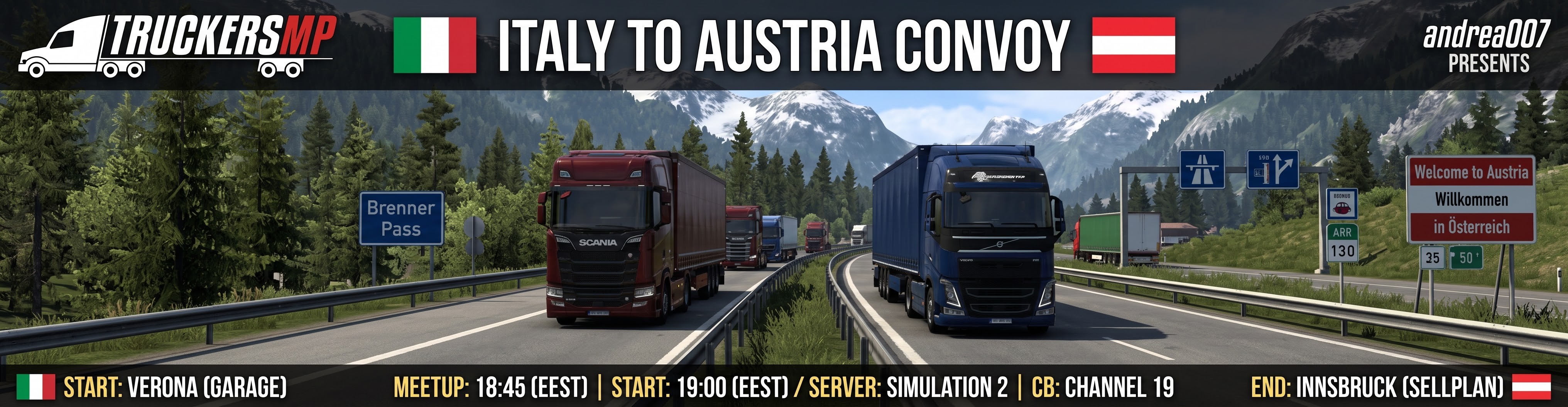Restricted Tour Italy Alpine Tour — Event — TruckersMP