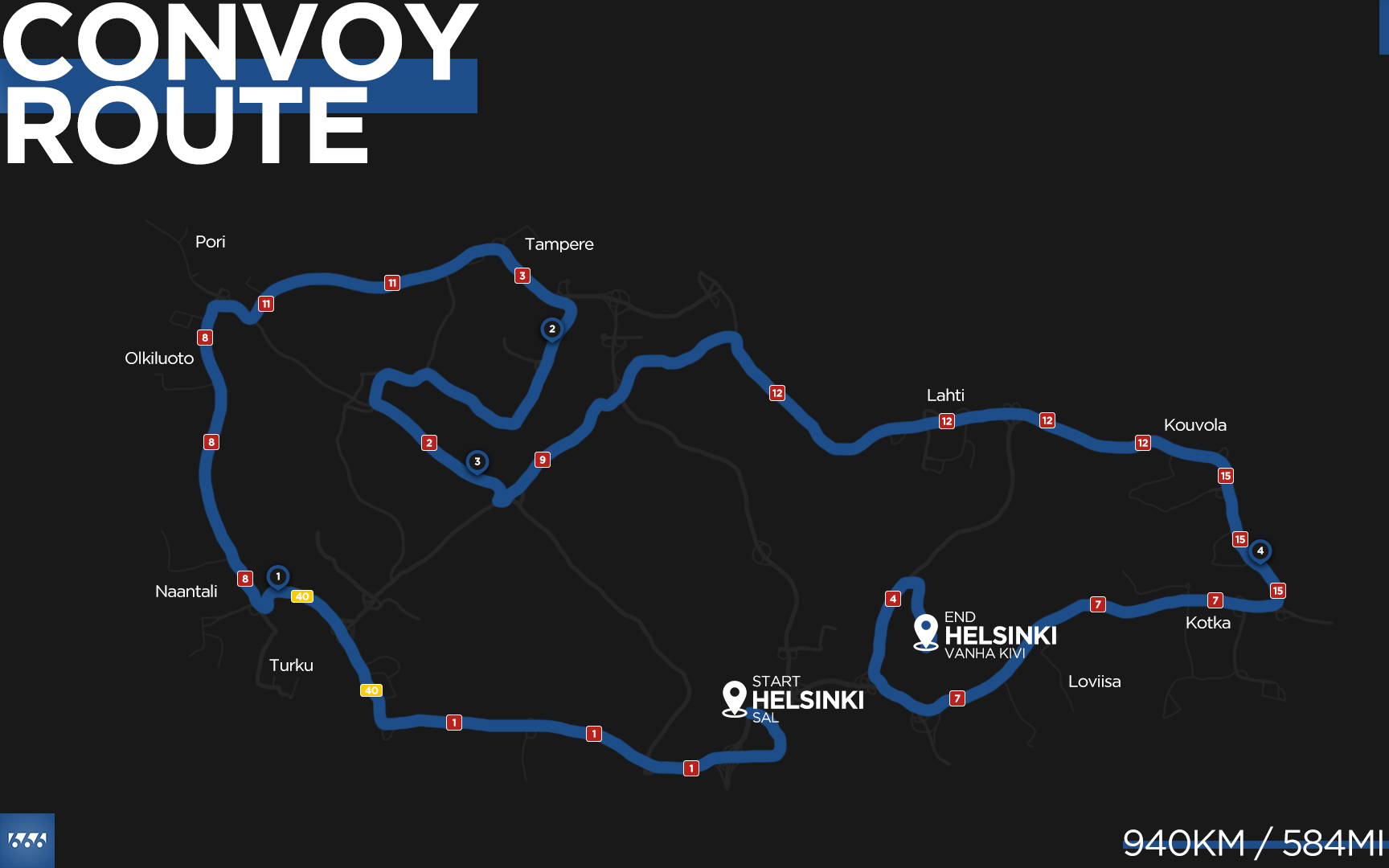 CONVOY ROUTE