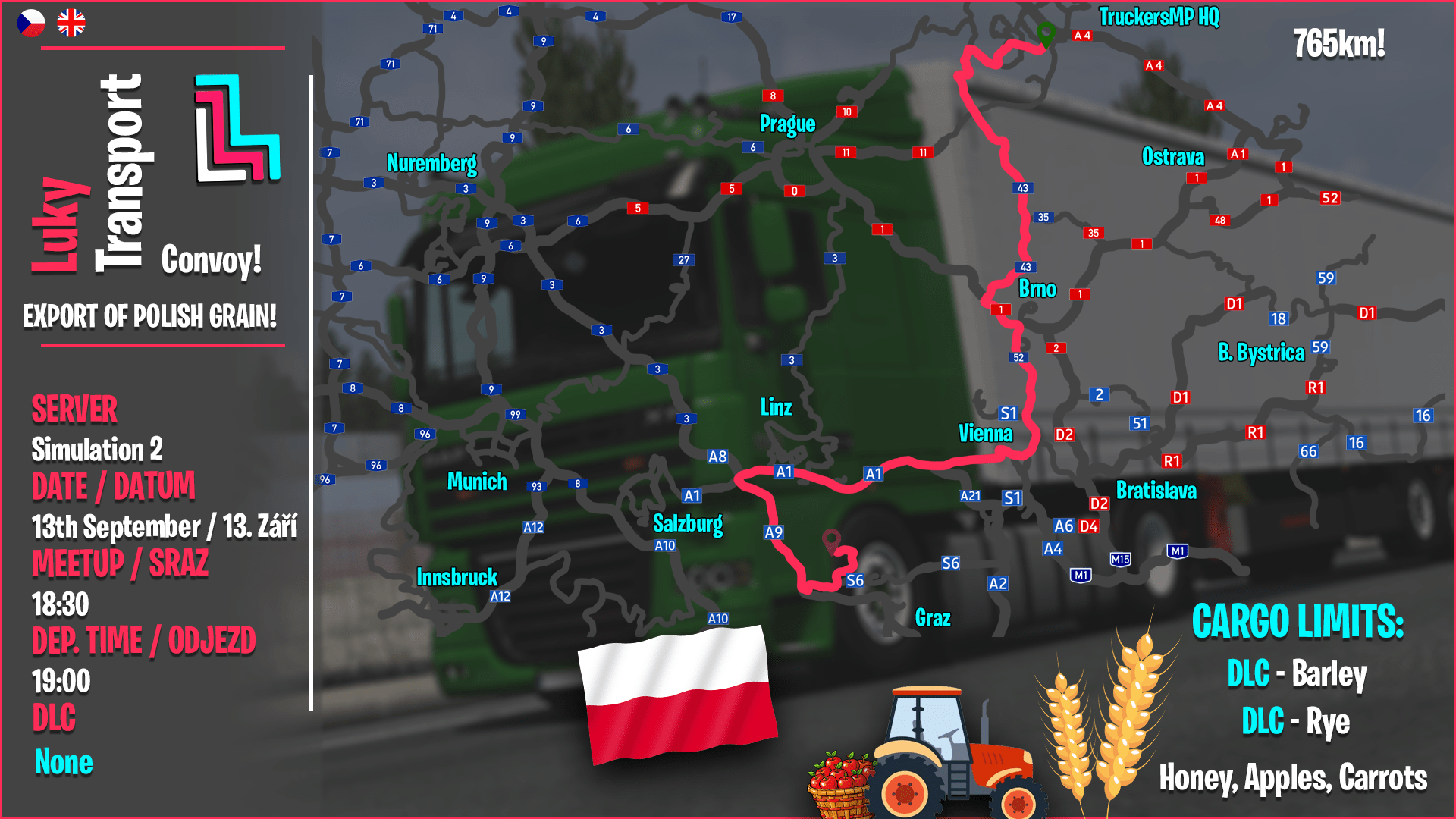 EXPORT OF POLISH GRAIN TO EUROPE! — Event — TruckersMP