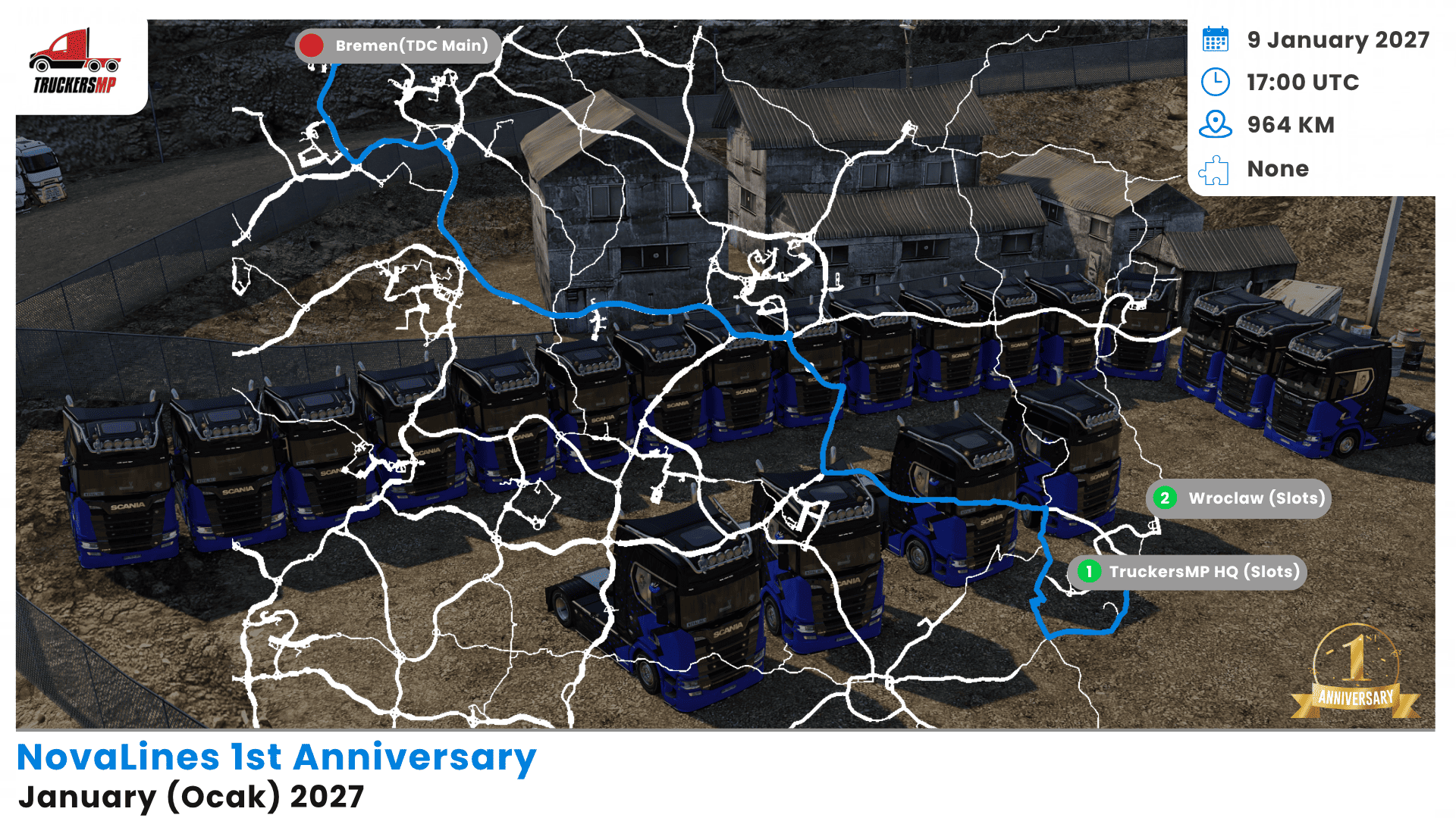 Kartenansicht - NovaLines 1st Anniversary Convoy