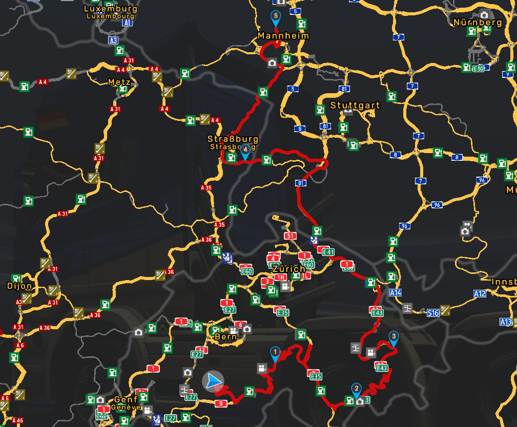 Kartenansicht - Eröffnungss Konvoi der Robben Transporte