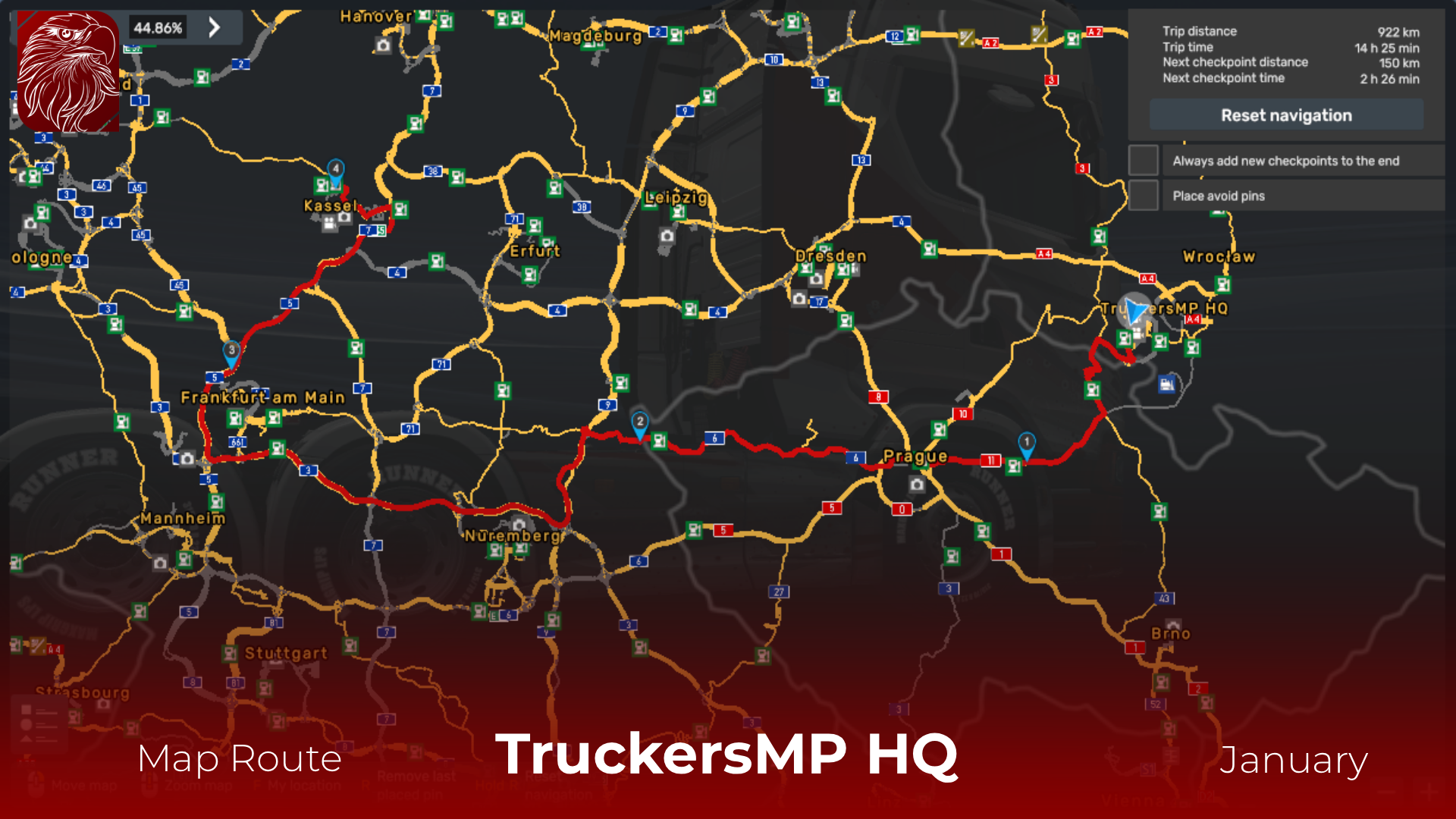 Kartenansicht - EGY-TRUCKERS | JANUARY 2027